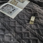 Reversible Fleece Blanket Double Sided Sherpa