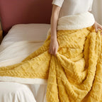 Reversible Fleece Blanket Double Sided Sherpa