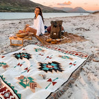 Reversible Jacquard All-Season Picnic Mat (Machine Washable)