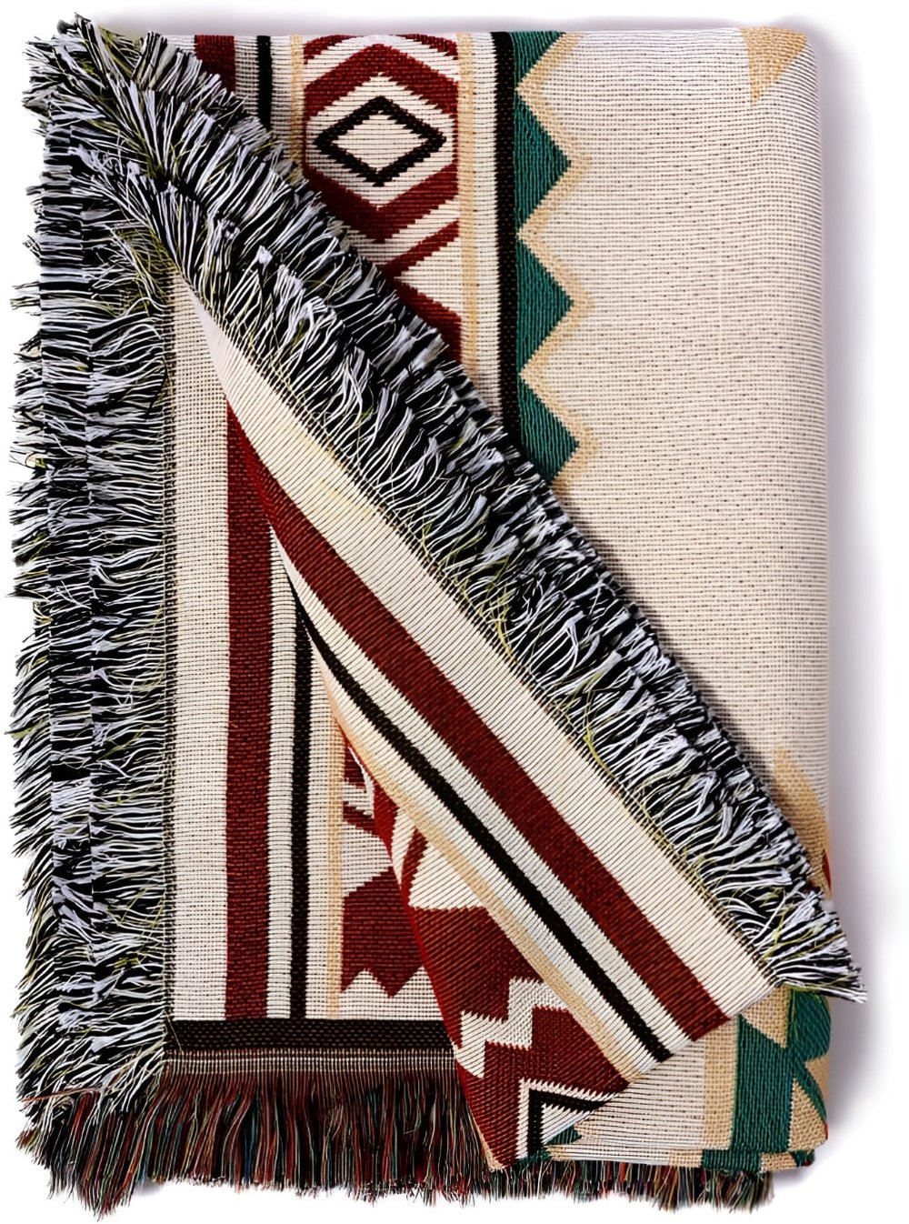 Reversible Jacquard All-Season Picnic Mat (Machine Washable)