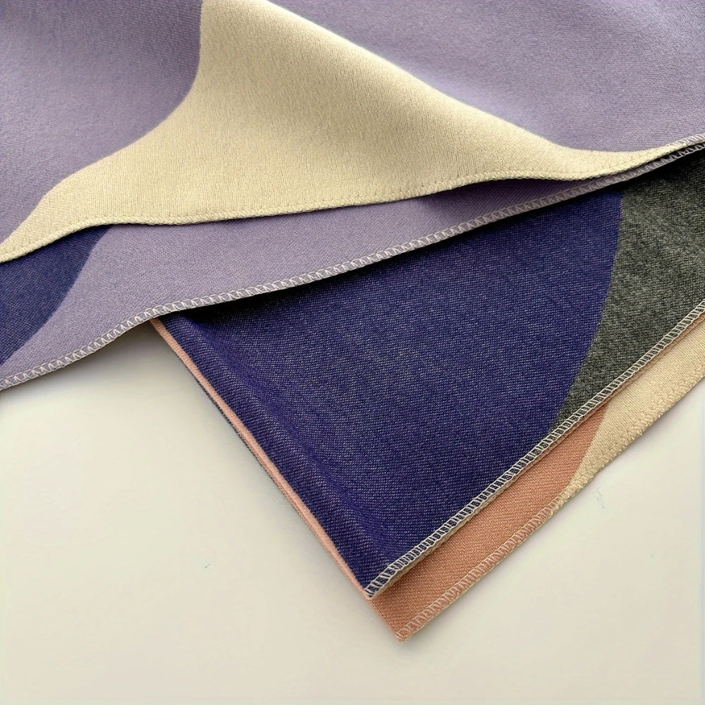 Reversible Lightweight Microfiber Wrap Scarf