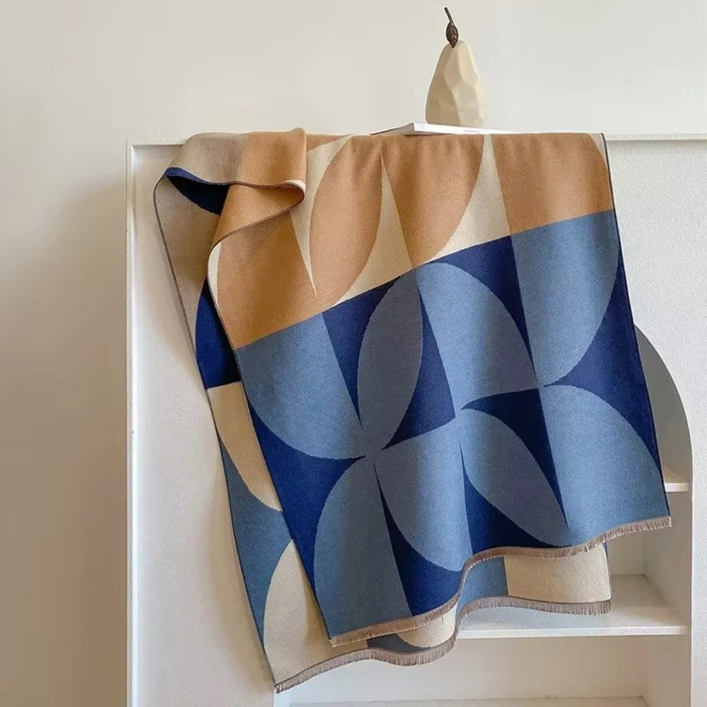Reversible Lightweight Microfiber Wrap Scarf