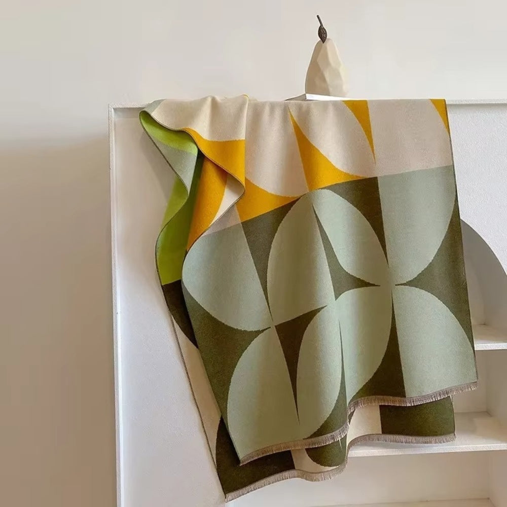 Reversible Lightweight Microfiber Wrap Scarf