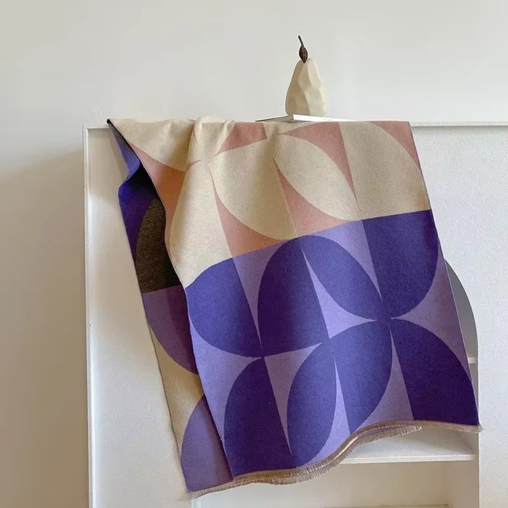 Reversible Lightweight Microfiber Wrap Scarf