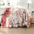 Reversible Natural Cotton Blanket (Oversized 79 x 90.5 In)
