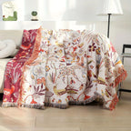 Reversible Natural Cotton Blanket (Oversized 79 x 90.5 In)