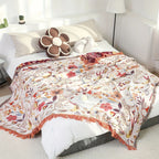 Reversible Natural Cotton Blanket (Oversized 79 x 90.5 In)