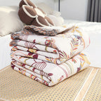 Reversible Natural Cotton Blanket (Oversized 79 x 90.5 In)