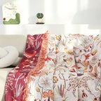 Reversible Natural Cotton Blanket (Oversized 79 x 90.5 In)