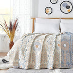 Reversible Ultra-Plush Cotton Throw Blanket