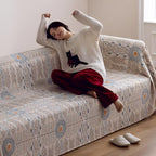 Reversible Ultra-Plush Cotton Throw Blanket