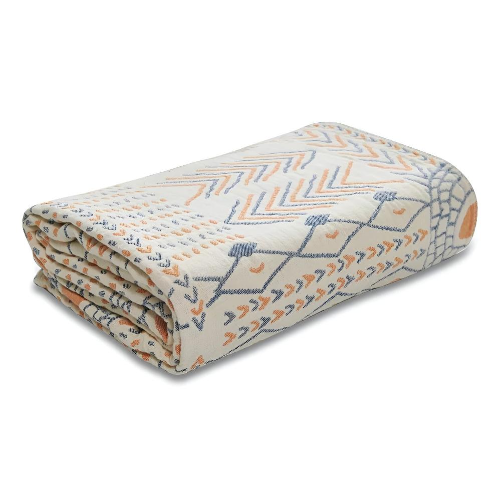 Reversible Ultra-Plush Cotton Throw Blanket
