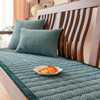 Ribbed Corduroy Thick-Padded Anti-Slip Sofa Seat Pad