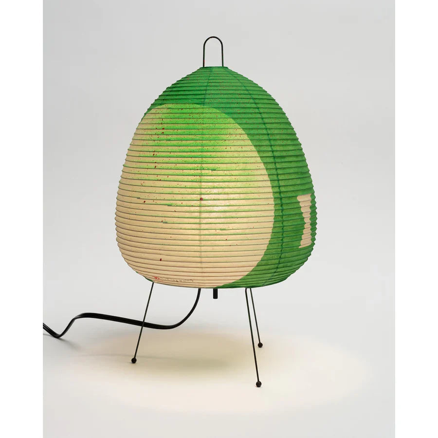 Rice Paper Shade & Iron Base Table Lamp
