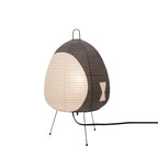 Rice Paper Shade & Iron Base Table Lamp