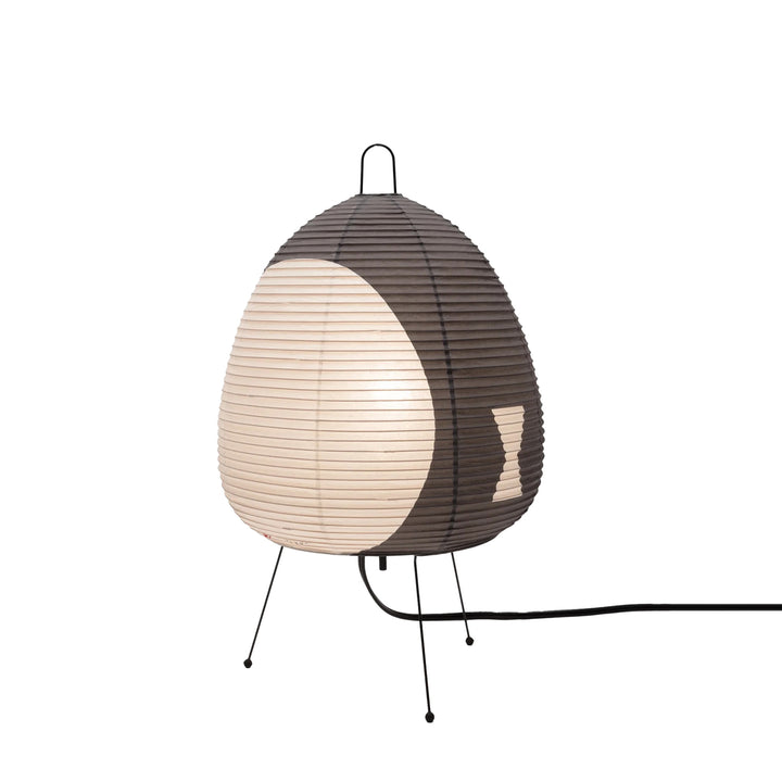 Rice Paper Shade & Iron Base Table Lamp