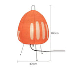 Rice Paper Shade & Iron Base Table Lamp