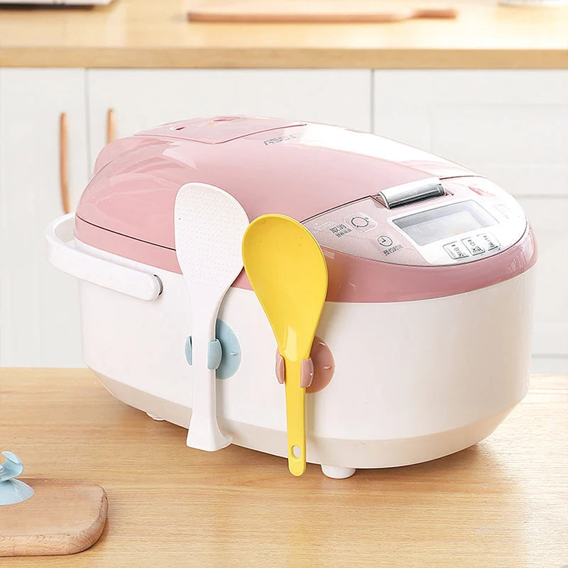Rice Scoop Suction Holder Durable PVC Space-Saving