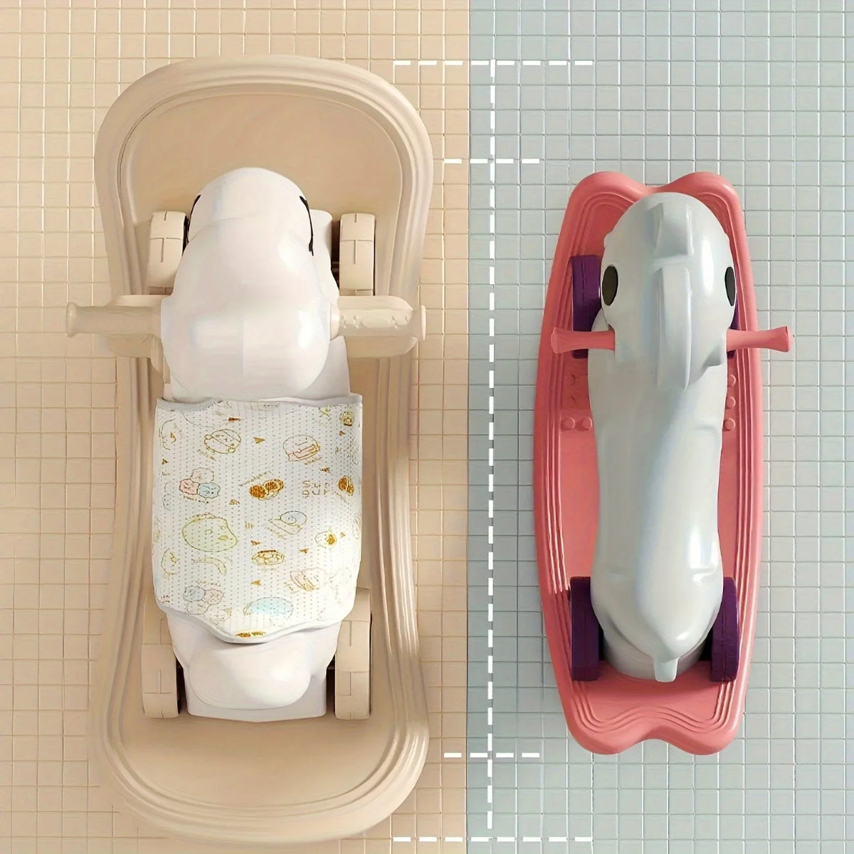 Ride-On Toy 2-in-1 Rocker & Balance Bike