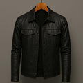Rider Jacket Faux Leather Asymmetrical Zipper Metallic Hardware