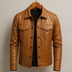 Rider Jacket Faux Leather Asymmetrical Zipper Metallic Hardware