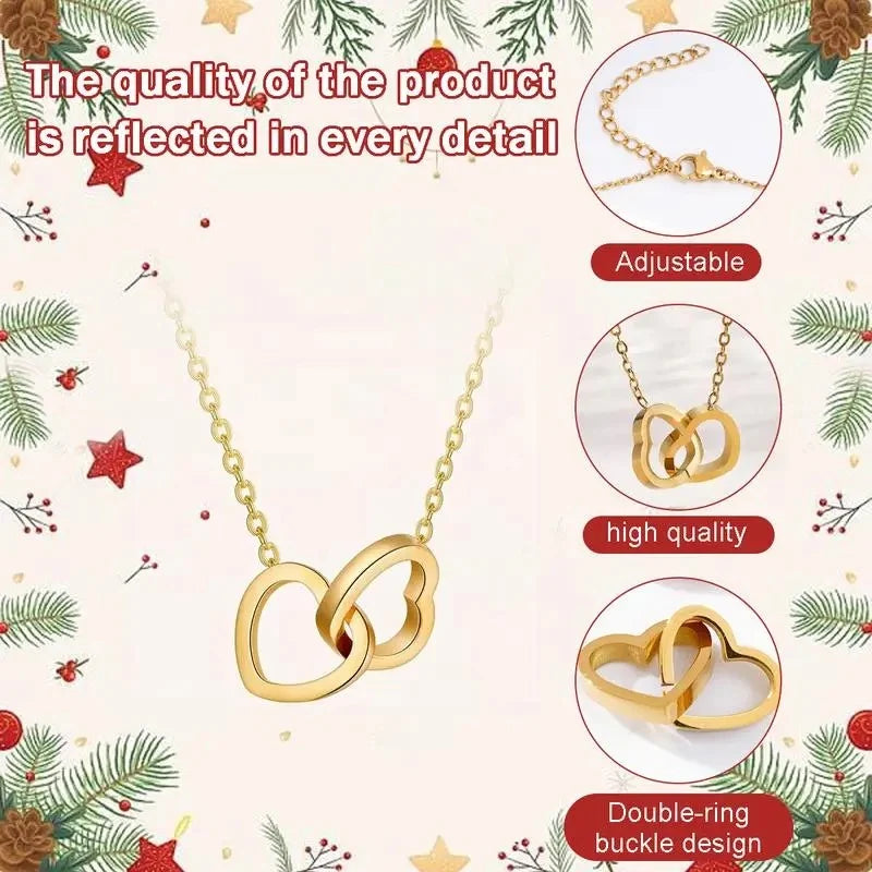 Ring And Necklace Set Rose Bear Charm Rhinestone Pendant