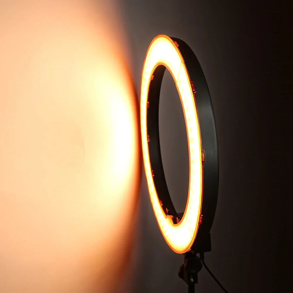 Ring Light 360° Adjustable USB-Powered Dimmable Clip & Tripod