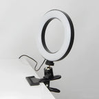 Ring Light 360° Adjustable USB-Powered Dimmable Clip & Tripod