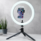 Ring Light 360° Adjustable USB-Powered Dimmable Clip & Tripod