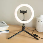 Ring Light 360° Adjustable USB-Powered Dimmable Clip & Tripod