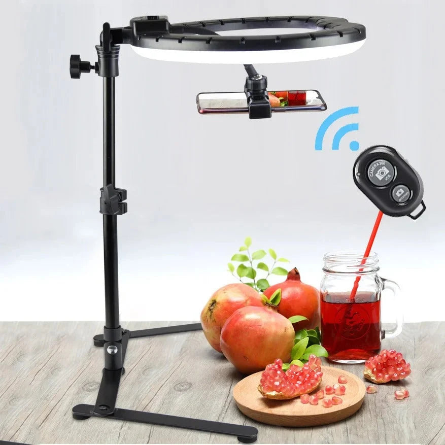 Ring Light USB-Powered Adjustable Tripod 360° Phone Mount