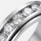 Ring Rotating Zirconia Band Hypoallergenic Titanium Steel