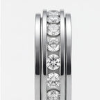 Ring Rotating Zirconia Band Hypoallergenic Titanium Steel