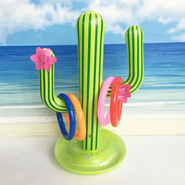 Ring Toss Game Inflatable Cactus Lightweight PVC