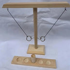 Ring Toss Game Wood & Steel Portable Indoor Outdoor