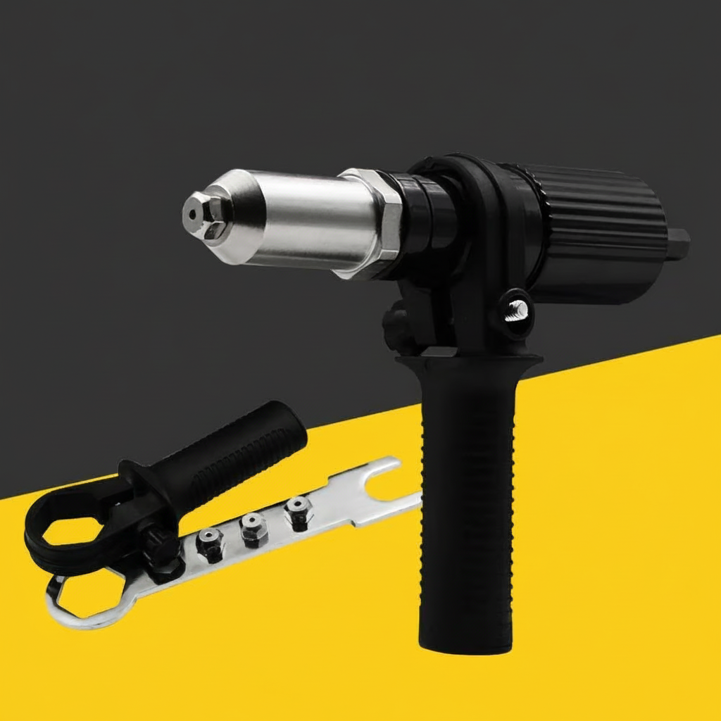 Rivet Adapter Kit Drill-Powered Interchangeable Nozzles M2.4-M4