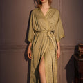 Robe Long Satin Silky Soft