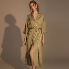 Robe Long Satin Silky Soft