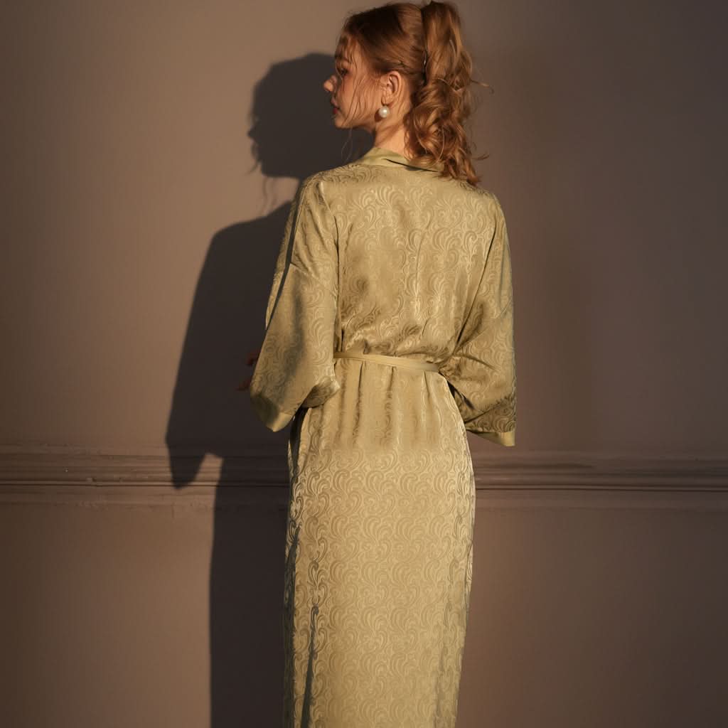 Robe Long Satin Silky Soft
