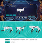 Robot Dog Toy Programmable 6-Hour Runtime USB-C Charging