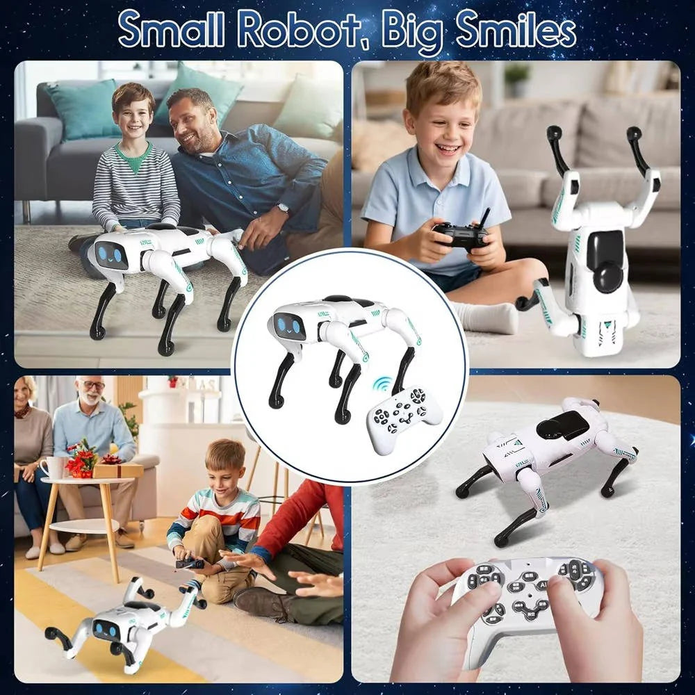 Robot Dog Toy Programmable 6-Hour Runtime USB-C Charging