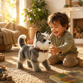Robot Dog Toy Touch-Responsive Walking & Barking Ultra-Soft Fur