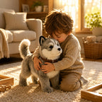 Robot Dog Toy Touch-Responsive Walking & Barking Ultra-Soft Fur
