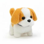 Robot Dog Toy Walking & Barking Touch-Responsive Plush Cover