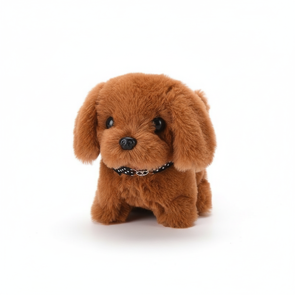 Robot Dog Toy Walking & Barking Touch-Responsive Plush Cover