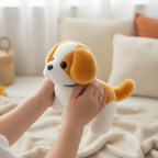 Robot Dog Toy Walking & Barking Touch-Responsive Plush Cover