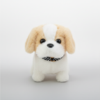 Robot Dog Toy Walking & Barking Touch-Responsive Plush Cover