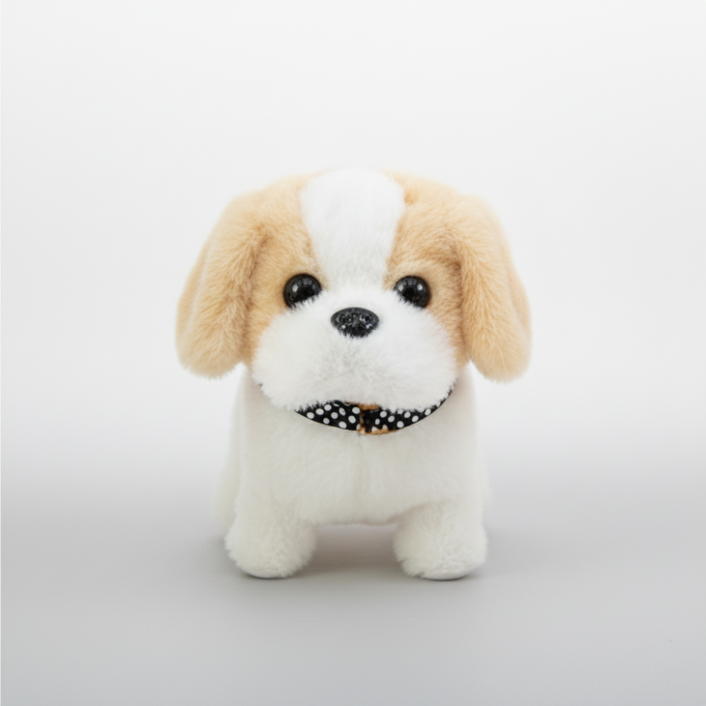Robot Dog Toy Walking & Barking Touch-Responsive Plush Cover