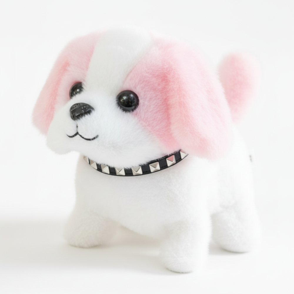Robot Dog Toy Walking & Barking Touch-Responsive Plush Cover
