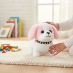 Robot Dog Toy Walking & Barking Touch-Responsive Plush Cover